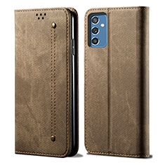 Custodia Portafoglio In stoffa con Supporto per Samsung Galaxy A13 5G Khaki