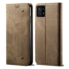 Custodia Portafoglio In stoffa con Supporto per Xiaomi Mi Mix 4 5G Khaki