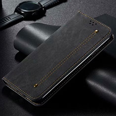 Custodia Portafoglio In stoffa con Supporto per Xiaomi Mi Note 10 Lite Nero