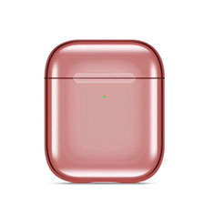 Custodia Portatile con Moschettone per AirPods Custodia di Ricarica C07 Oro Rosa