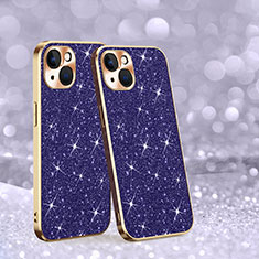 Custodia Silicone Cover Morbida Bling-Bling AC1 per Apple iPhone 13 Viola