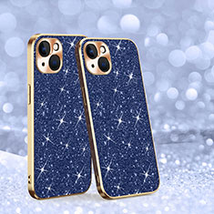 Custodia Silicone Cover Morbida Bling-Bling AC1 per Apple iPhone 14 Blu