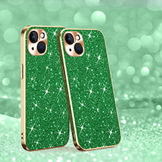 Custodia Silicone Cover Morbida Bling-Bling AC1 per Apple iPhone 14 Plus Verde