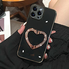 Custodia Silicone Cover Morbida Bling-Bling JL1 per Apple iPhone 13 Pro Nero