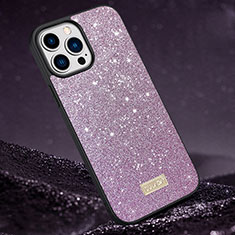 Custodia Silicone Cover Morbida Bling-Bling LD1 per Apple iPhone 13 Pro Max Viola