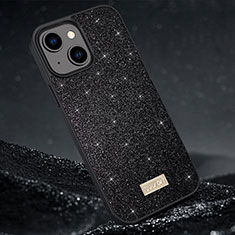 Custodia Silicone Cover Morbida Bling-Bling LD1 per Apple iPhone 15 Nero