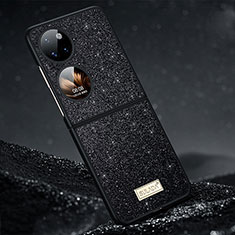 Custodia Silicone Cover Morbida Bling-Bling LD1 per Huawei P50 Pocket Nero