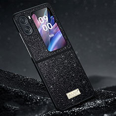 Custodia Silicone Cover Morbida Bling-Bling LD1 per Oppo Find N2 Flip 5G Nero