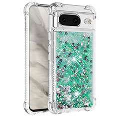 Custodia Silicone Cover Morbida Bling-Bling S01 per Google Pixel 8 5G Verde