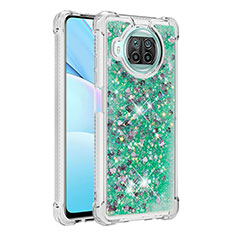 Custodia Silicone Cover Morbida Bling-Bling S01 per Xiaomi Mi 10i 5G Verde