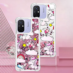 Custodia Silicone Cover Morbida Bling-Bling S01 per Xiaomi Poco C55 Lavanda