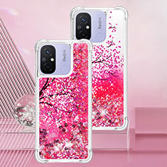 Custodia Silicone Cover Morbida Bling-Bling S01 per Xiaomi Poco C55 Rosa Caldo