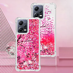 Custodia Silicone Cover Morbida Bling-Bling S01 per Xiaomi Poco X5 5G Rosa Caldo