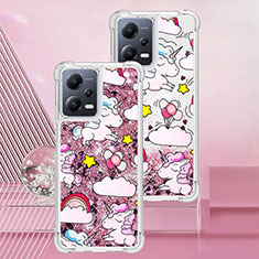 Custodia Silicone Cover Morbida Bling-Bling S01 per Xiaomi Poco X5 5G Rosso