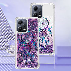 Custodia Silicone Cover Morbida Bling-Bling S01 per Xiaomi Poco X5 5G Viola