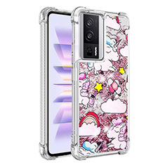 Custodia Silicone Cover Morbida Bling-Bling S01 per Xiaomi Redmi K60 5G Lavanda