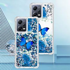 Custodia Silicone Cover Morbida Bling-Bling S01 per Xiaomi Redmi Note 12 5G Blu