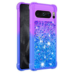 Custodia Silicone Cover Morbida Bling-Bling S02 per Google Pixel 8 Pro 5G Viola