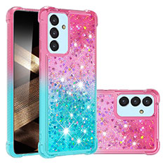 Custodia Silicone Cover Morbida Bling-Bling S02 per Samsung Galaxy A15 4G Rosa