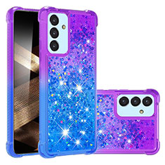 Custodia Silicone Cover Morbida Bling-Bling S02 per Samsung Galaxy A15 4G Viola