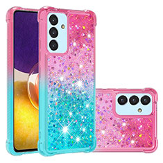 Custodia Silicone Cover Morbida Bling-Bling S02 per Samsung Galaxy A24 4G Rosa