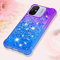 Custodia Silicone Cover Morbida Bling-Bling S02 per Xiaomi Poco C55 Viola