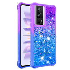 Custodia Silicone Cover Morbida Bling-Bling S02 per Xiaomi Poco F5 Pro 5G Viola