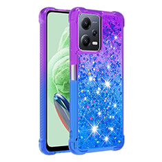 Custodia Silicone Cover Morbida Bling-Bling S02 per Xiaomi Redmi Note 12 5G Viola