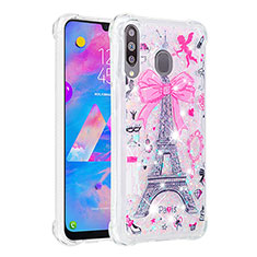 Custodia Silicone Cover Morbida Bling-Bling S03 per Samsung Galaxy A40s Multicolore