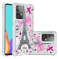 Custodia Silicone Cover Morbida Bling-Bling S03 per Samsung Galaxy A52 4G Multicolore