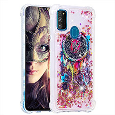 Custodia Silicone Cover Morbida Bling-Bling S03 per Samsung Galaxy M30s Multicolore