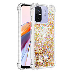 Custodia Silicone Cover Morbida Bling-Bling S03 per Xiaomi Poco C55 Oro