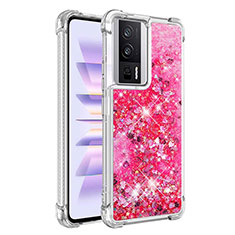 Custodia Silicone Cover Morbida Bling-Bling S03 per Xiaomi Redmi K60 5G Rosa Caldo