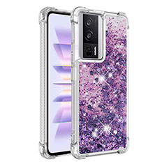 Custodia Silicone Cover Morbida Bling-Bling S03 per Xiaomi Redmi K60 5G Viola