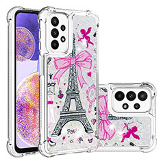 Custodia Silicone Cover Morbida Bling-Bling S04 per Samsung Galaxy A23 4G Multicolore