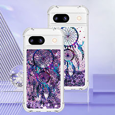 Custodia Silicone Cover Morbida Bling-Bling YB1 per Google Pixel 8a 5G Viola