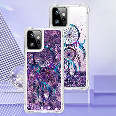 Custodia Silicone Cover Morbida Bling-Bling YB1 per Motorola Moto G Power 5G (2023) Viola