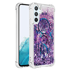 Custodia Silicone Cover Morbida Bling-Bling YB1 per Samsung Galaxy A54 5G Viola