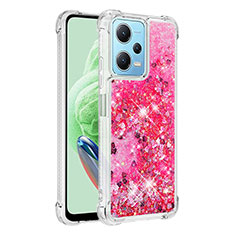 Custodia Silicone Cover Morbida Bling-Bling YB1 per Xiaomi Poco X5 5G Rosa Caldo