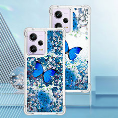 Custodia Silicone Cover Morbida Bling-Bling YB1 per Xiaomi Redmi Note 12 Pro 5G Blu