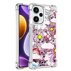 Custodia Silicone Cover Morbida Bling-Bling YB1 per Xiaomi Redmi Note 12 Turbo 5G Lavanda