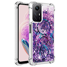 Custodia Silicone Cover Morbida Bling-Bling YB1 per Xiaomi Redmi Note 12S Viola