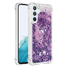 Custodia Silicone Cover Morbida Bling-Bling YB3 per Samsung Galaxy A54 5G Viola