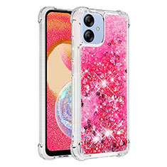 Custodia Silicone Cover Morbida Bling-Bling YB3 per Samsung Galaxy F04 Rosa Caldo