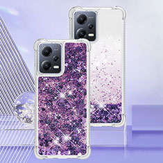 Custodia Silicone Cover Morbida Bling-Bling YB3 per Xiaomi Redmi Note 12 Pro 5G Viola