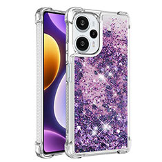 Custodia Silicone Cover Morbida Bling-Bling YB3 per Xiaomi Redmi Note 12 Turbo 5G Viola