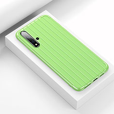 Custodia Silicone Cover Morbida Line C01 per Huawei Nova 5 Verde