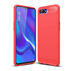 Custodia Silicone Cover Morbida Line C01 per Oppo R15X Rosso