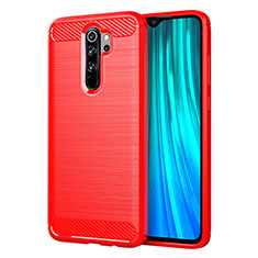 Custodia Silicone Cover Morbida Line C03 per Xiaomi Redmi Note 8 Pro Rosso