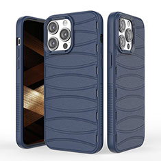 Custodia Silicone Cover Morbida Line KC1 per Apple iPhone 13 Pro Max Blu